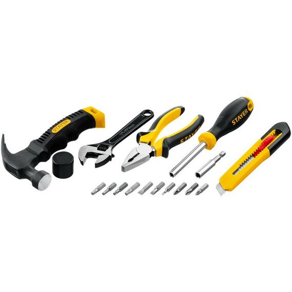 Наборы инструментов и ключи: Универсальный набор инструмента для дома STAYER Master-17 17 предметов [2205-H17] фотографии