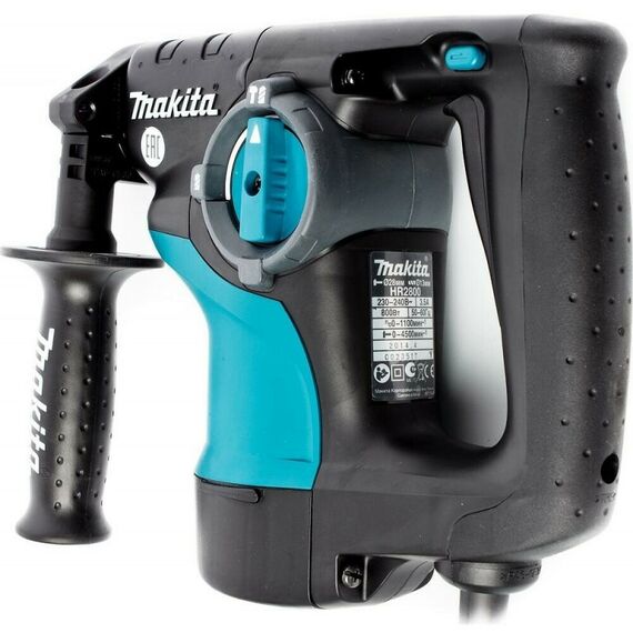 Перфораторы: Перфоратор Makita HR-2800 800 Вт, 2.9Дж, 1100об/мин, 4500уд/мин,SDS-Plus, 2реж, регул, реверс, кейс фотографии