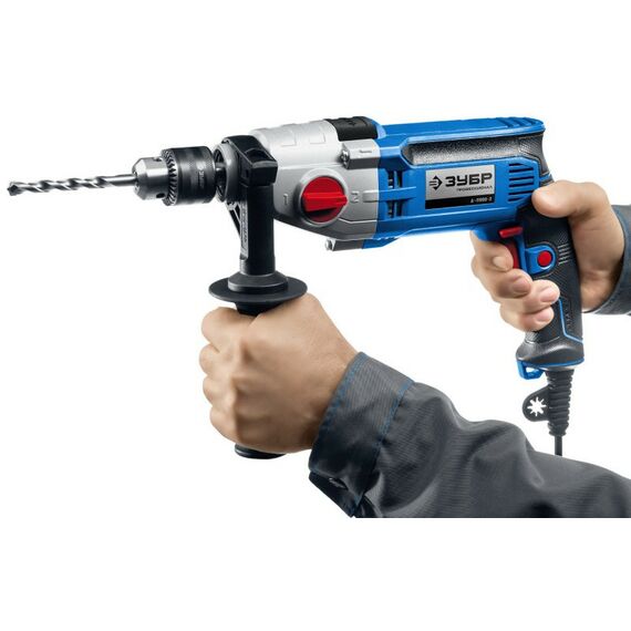 Дрели и шуруповерты: Безударная дрель Зубр Профессионал Д-П900-2 900 Вт, 13 мм, 2-скоростная, мет. корпус [Д-П900-2] фотографии