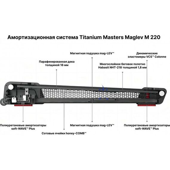 Беговые дорожки: Беговая дорожка Titanium Masters Maglev M220 фотографии