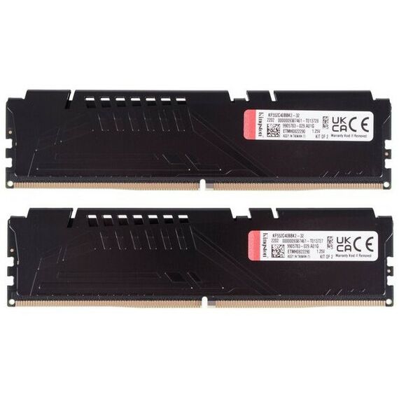 Оперативная память: Модуль памяти Kingston Fury Beast 32Gb KIT 2*16Gb DDR5 DIMM <PC5-41600> CL40 [KF552C40BBK2/32] фотографии