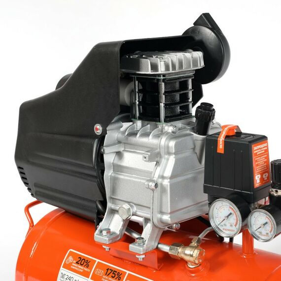 Компрессоры: Компрессор поршневой масляный Patriot EURO 24-240K 240 л/мин, 8 бар, 1500 Вт, 24 л [525306366] фотографии