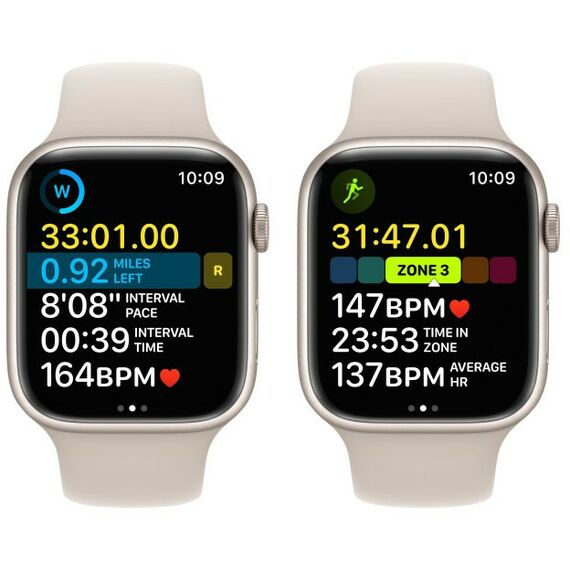 Умные часы: Смарт-часы Apple Watch 8 GPS Starlight Aluminum Case with with Starlight Sport Band 45mm L [MNUQ3LL/A] фотографии