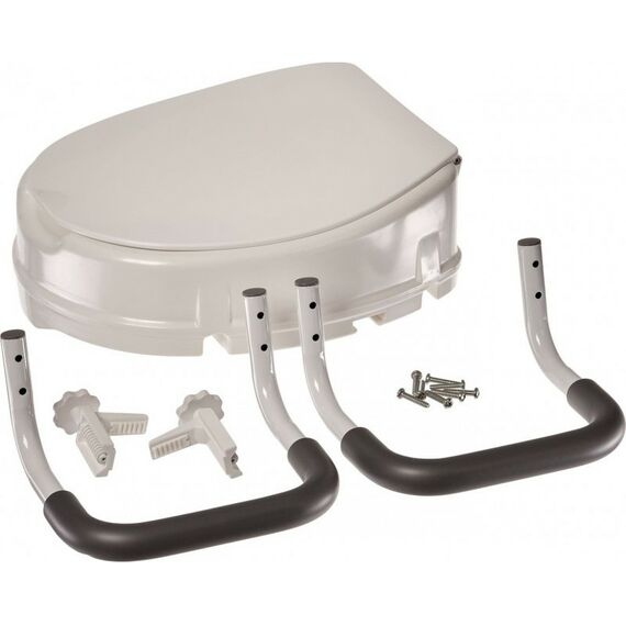 Кресло-туалеты: Сиденье-насадка для унитаза с поручнями и крышкой Bradex KZ 0934 фотографии