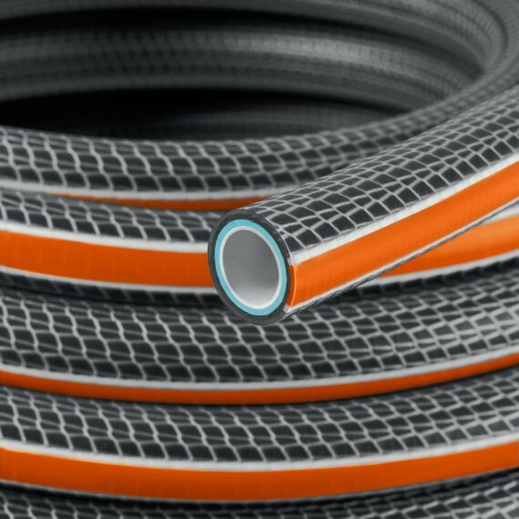 Шланги, системы водопровода и автополива: Поливочный шланг GRINDA PROLine ULTRA 6 1" 25 м 20 атм шестислойный двойное армированиие [429009-1-25] фотографии