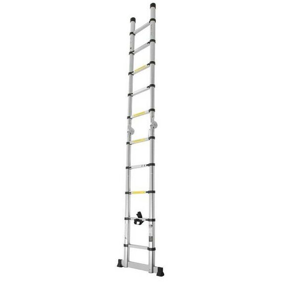Стремянки и лестницы: Стремянка-лестница телескопическая TUNDRA 1.6 х 1.6 м раскладная, алюминиевая фотографии
