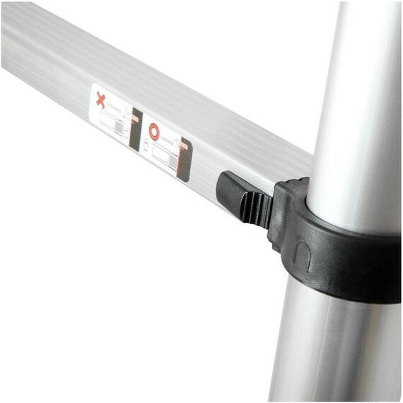 Стремянки и лестницы: Стремянка-лестница телескопическая TUNDRA 1.6 х 1.6 м раскладная, алюминиевая фотографии