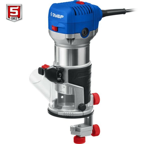 Фрезеры: Кромочный фрезер Зубр Профессионал ФПК-750Н 750 Вт, сумка, 3 основания фотографии