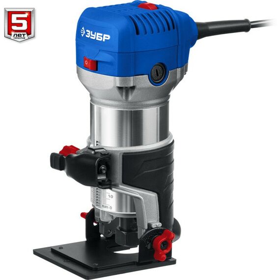 Фрезеры: Кромочный фрезер Зубр Профессионал ФПК-750Н 750 Вт, сумка, 3 основания фотографии