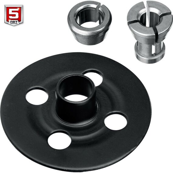 Фрезеры: Кромочный фрезер Зубр Профессионал ФПК-750Н 750 Вт, сумка, 3 основания фотографии