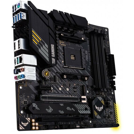 Материнские платы: Материнская плата Asus TUF GAMING B550M-PLUS WIFI II AM4 <B550> 2xPCI-E HDMI+DP 2.5GbLAN+WiFi+BT SATA MicroATX 4DDR4 (RTL) фотографии