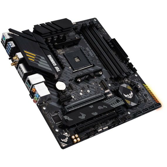 Материнские платы: Материнская плата Asus TUF GAMING B550M-PLUS WIFI II AM4 <B550> 2xPCI-E HDMI+DP 2.5GbLAN+WiFi+BT SATA MicroATX 4DDR4 (RTL) фотографии