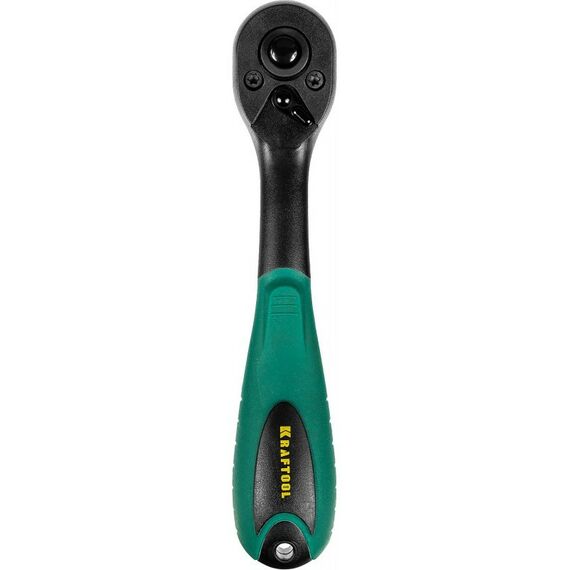 Столярно-слесарный инструмент: Трещотка для торцовых головок KRAFTOOL 1/4" 72 зубца пластиковое покрытие [27796-1/4] фотографии