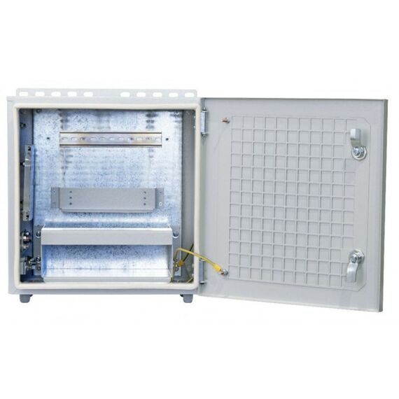 Шкафы и стойки: Электротехнический настенный шкаф TLK TWM-404025-M-GY 400*400*250 (ш*в*г) металлический щит с монтажной панелью, IP66, DIN-рейка, герметичные кабельные вводы, цельносварной, серый фотографии