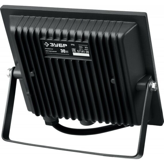 Осветительные приборы: Светодиодный прожектор Зубр Профессионал ПСК-30 30 Вт, 6500К IP65 [57141-30] фотографии
