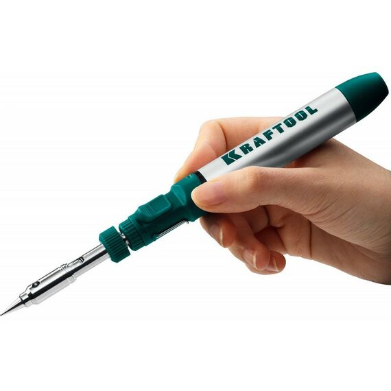 Горелки: Газовый паяльник KRAFTOOL SolderGas 70A 30-70Вт 1300°С горелка, фен, набор 3-в-1 [55504-H3] фотографии