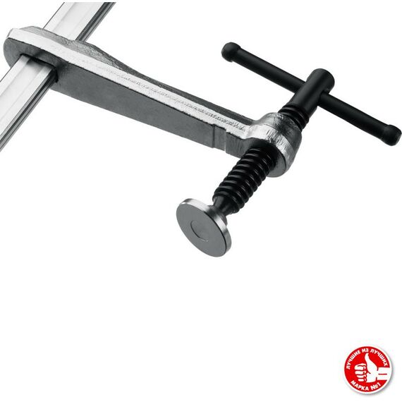 Тиски, струбцины, наковальни, верстаки: Цельнокованая струбцина Зубр КС-300/120 F 300х120 мм [32157-120-300] фотографии