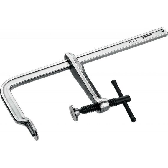 Тиски, струбцины, наковальни, верстаки: Цельнокованая струбцина Зубр КС-300/120 F 300х120 мм [32157-120-300] фотографии