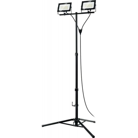 Осветительные приборы: Светодиодные прожекторы на штативе Зубр Профессионал ПСК 50х2 2х50Вт, 6500К IP65, 1.6м [57145-2-50] фотографии