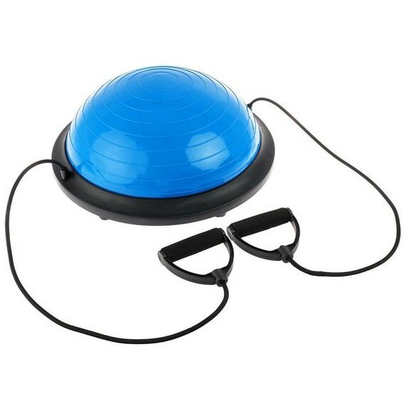 Фитнес оборудование: Полусфера BOSU гимнастическая  46 х 20 см с насосом, цвет синий фотографии