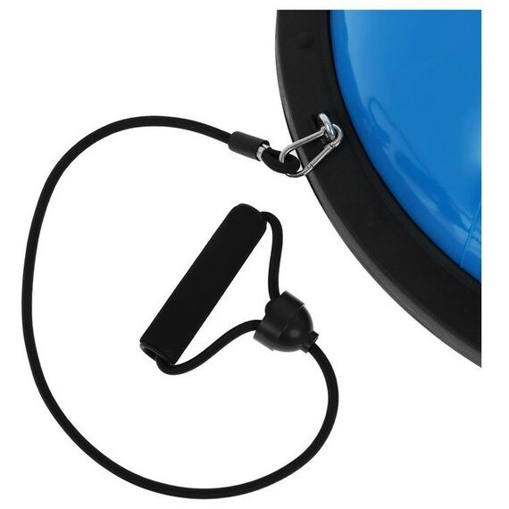 Фитнес оборудование: Полусфера BOSU гимнастическая массажная  55 х 25 см с насосом, цвет синий фотографии