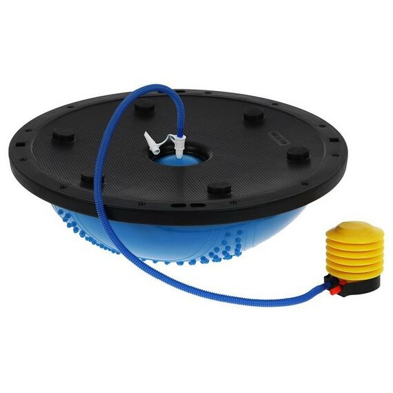 Фитнес оборудование: Полусфера BOSU гимнастическая массажная  55 х 25 см с насосом, цвет синий фотографии