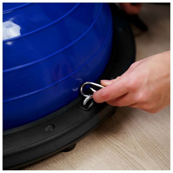 Фитнес оборудование: Полусфера BOSU гимнастическая  55 х 25 см с насосом, цвет синий фотографии