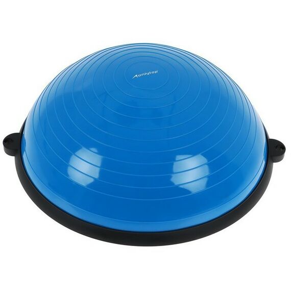 Фитнес оборудование: Полусфера BOSU гимнастическая  55 х 25 см с насосом, цвет синий фотографии