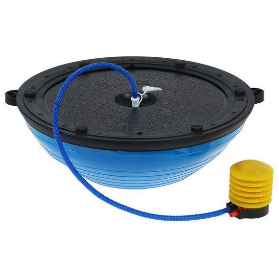 Фитнес оборудование: Полусфера BOSU гимнастическая  55 х 25 см с насосом, цвет синий фотографии