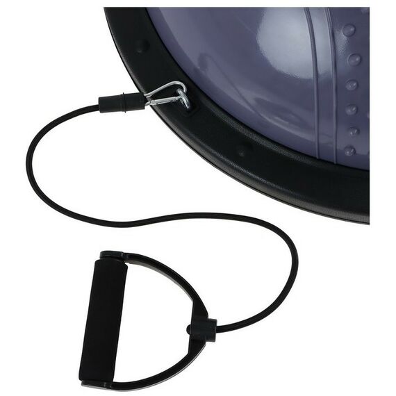 Фитнес оборудование: Полусфера BOSU гимнастическая массажная  58 х 25 см с насосом, цвет серый фотографии