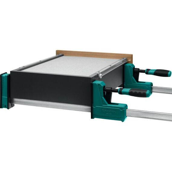 Тиски, струбцины, наковальни, верстаки: Корпусная струбцина KRAFTOOL GRAND-600/750 600/750 мм, сжатие/распор, 600 кгс, глубина зажима 95 мм [32240-60] фотографии