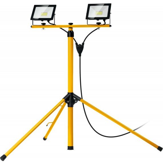 Осветительные приборы: Светодиодные прожекторы на штативе STAYER LED-MAX 2х30Вт 6500К IP65, 1.6 м [56925-2-30] фотографии