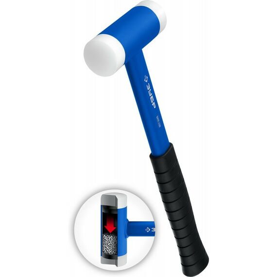 Киянки: Безынерционный молоток с полиамидными бойками Зубр Профессионал БМП-35 мм [2043-35] фотографии