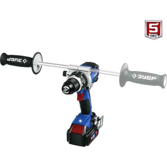 Дрели и шуруповерты: Бесщеточная дрель-шуруповерт Зубр Профессионал DB-211-42 Т7, 20 В, 100 Н·м, 2 АКБ (4 А·ч), кейс [DB-211-42] фотографии