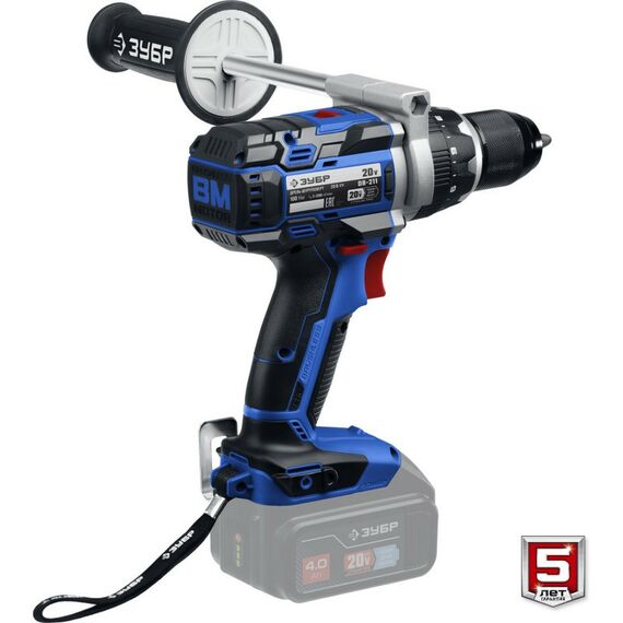 Дрели и шуруповерты: Бесщеточная дрель-шуруповерт Зубр Профессионал DB-211 Т7, 20 В, 100 Н·м, без АКБ [DB-211] фотографии