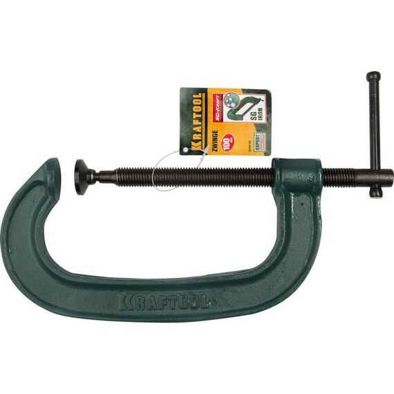 Тиски, струбцины, наковальни, верстаки: Струбцина G-образная KRAFTOOL EXTREM G-100 100х50 мм [32229-100] фотографии