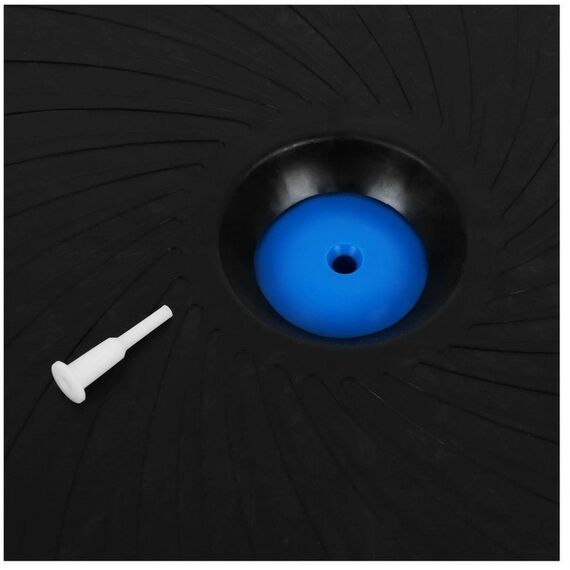 Фитнес оборудование: Полусфера BOSU гимнастическая ONLYTOP 46х20 см массажная, с насосом, цвет синий фотографии