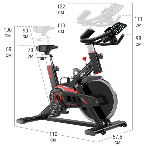 Велотренажеры: Велотренажер Спин-байк UNIXFIT SB-520 PRO фотографии