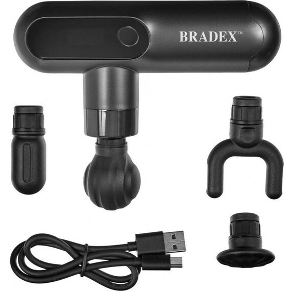 Массажеры: Массажный пистолет мини Bradex ДЕЛЬТА 4 насадки [KZ 1425] фотографии