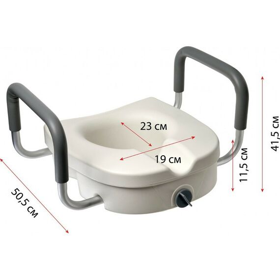 Кресло-туалеты: Сиденье-насадка для унитаза со съемными поручнями Bradex KZ 0932 фотографии