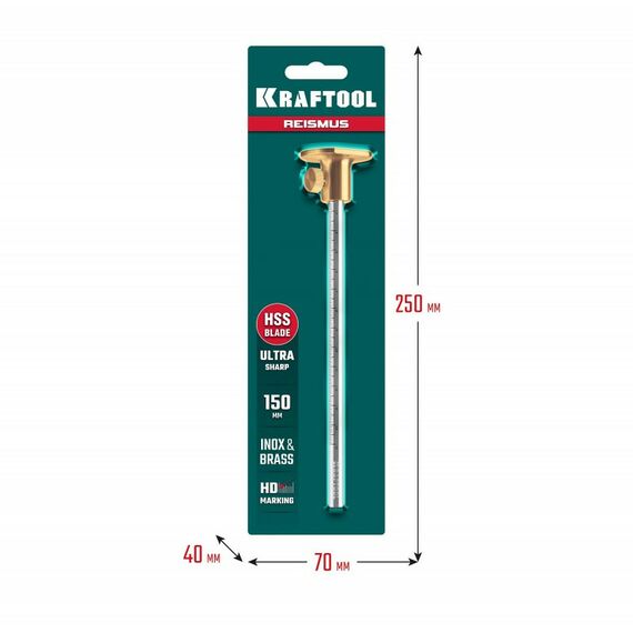 Угломеры, уклономеры: Высокоточный разметочный рейсмус KRAFTOOL 150 мм [34291] фотографии