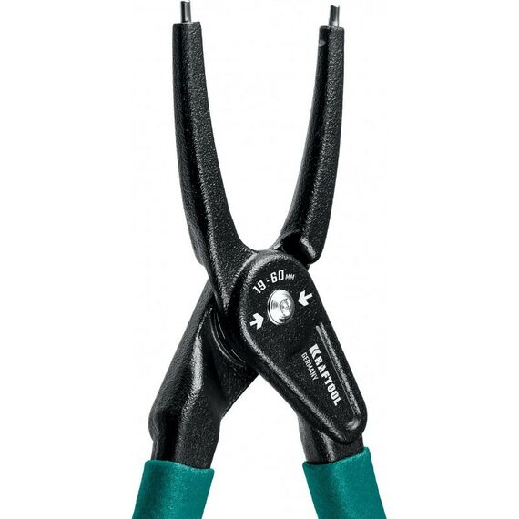 Демонтажный инструмент: Съемник стопорных колец KRAFTOOL 180 мм прямые губки, внутренний [22812-1] фотографии