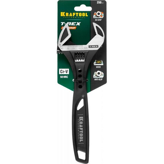 Столярно-слесарный инструмент: Силовой разводной ключ KRAFTOOL T-REX 250 / 43 мм [27254-25] фотографии