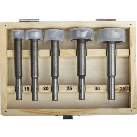 Буры, пики, коронки, сверла: Набор сверл форстнера STAYER Maxcut 5 шт 15-20-25-30-35мм, по дереву, ДСП [29985-H5] фотографии