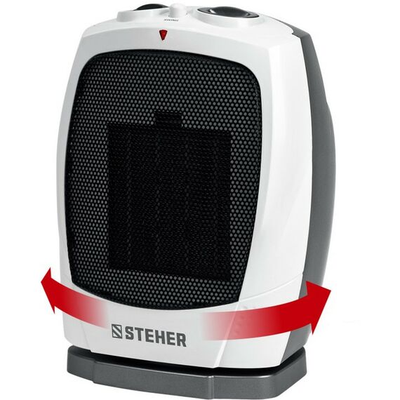 Тепловые пушки: Тепловентилятор STEHER SVK-2000T 2 кВт, металло-керамический нагревательный элемент, автоповорот фотографии