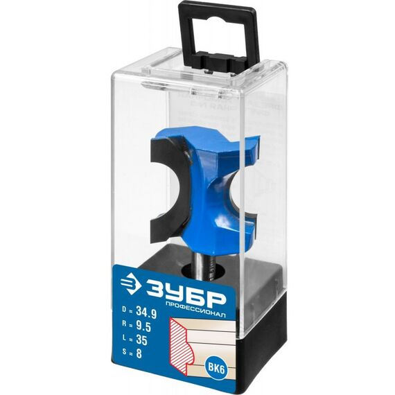 Принадлежности для фрезерных станков: Фреза полустержневая Зубр 34.9x35мм радиус 9.5мм [28723-34.9] фотографии