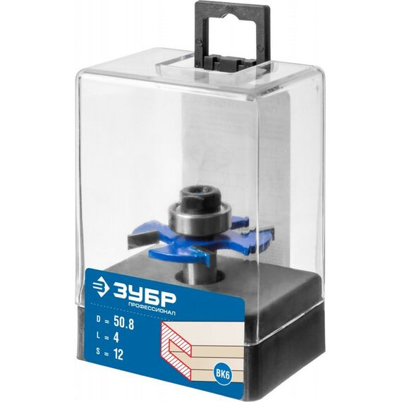 Принадлежности для фрезерных станков: Фреза горизонтально-пазовая Зубр 50.8x4мм хвостовик 12мм [28757-50.8-4-12] фотографии