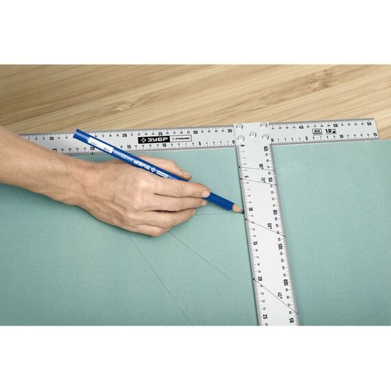 Угломеры, уклономеры: Т-угольник алюминиевый Зубр Профессионал 34387 фотографии