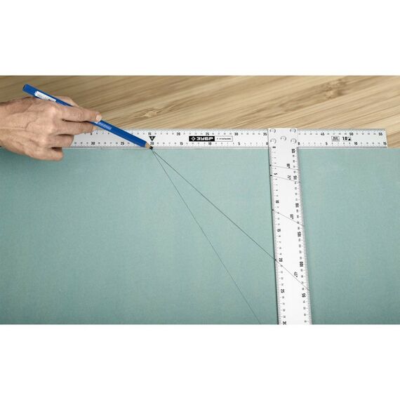 Угломеры, уклономеры: Т-угольник алюминиевый Зубр Профессионал 34387 фотографии