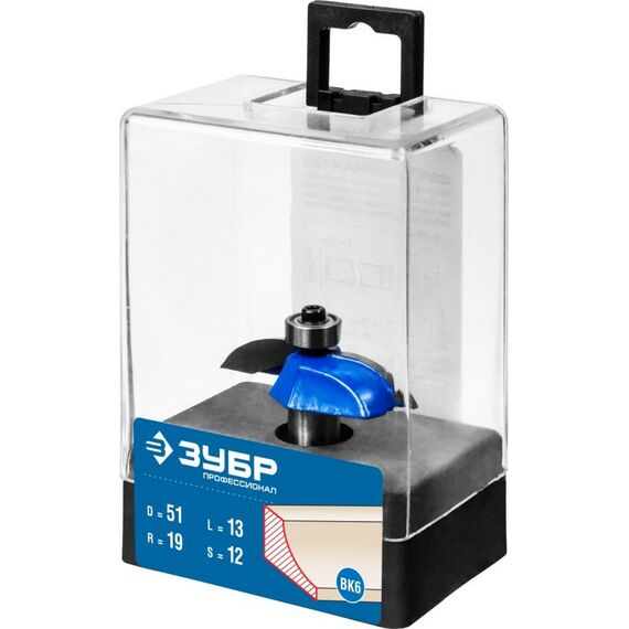 Принадлежности для фрезерных станков: Фреза фигирейная Зубр №2 51x13мм радиус 19мм [28761-51] фотографии